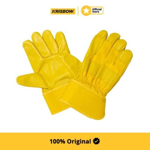 Krisbow Work Glove Sarung Tangan Safety 25 Cm - Kuning
