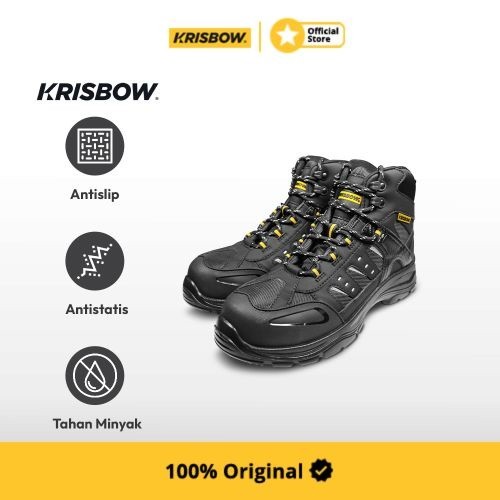Krisbow Sepatu Safety Shoes Nemesis 6 Inchi Uk. 40 - Hitam