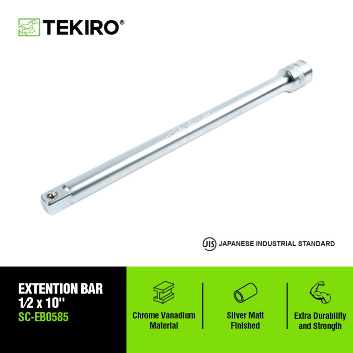 TEKIRO 1/2 INCH EXTENTION BAR 10 INCH / SAMBUNGAN SOK / ADAPTOR