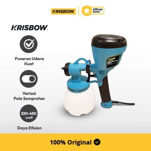 Krisbow Mesin Cat Paint Spray Gun Electric 450 Watt Rreps1