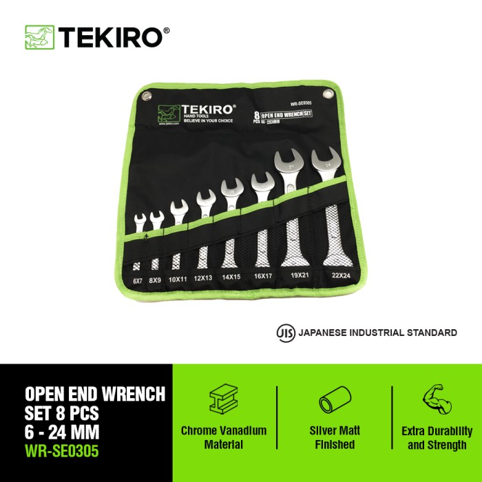 TEKIRO KUNCI PAS SET 08 PCS /KUNCI PAS SET / TOOLS - ALAT PERKAKAS