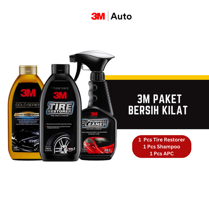 3M Paket Bersih Kilat (Car Wash Gold, All Purpose,