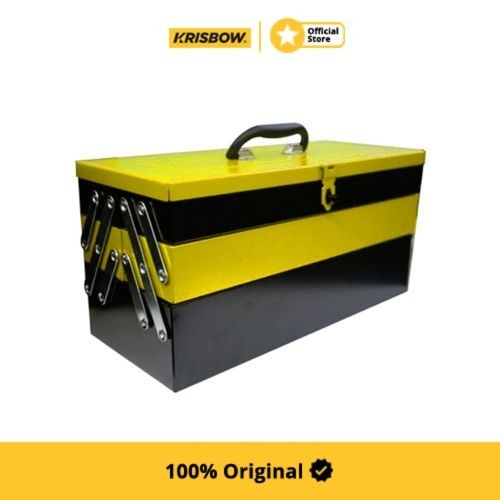 Krisbow Toolbox Kotak Perkakas 3 Tingkat 47X21X23 Cm