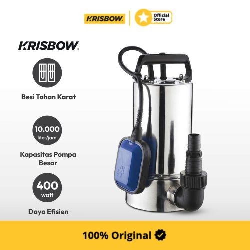 Krisbow Submersible Pump Pompa Air Automatic Switch 400 W