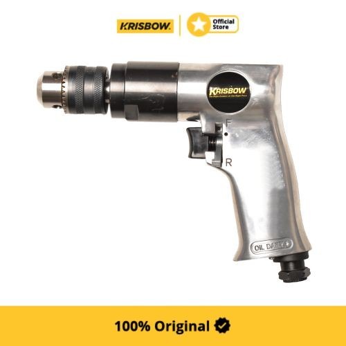Krisbow Air Drill Mesin Bor Angin Reverse 3/8 Inci 2300 Rpm