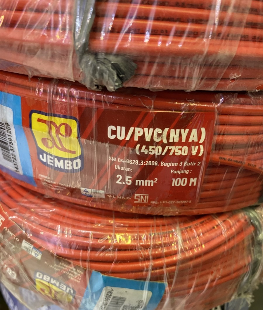 Kabel NYA 2.5mm JEMBO 100M