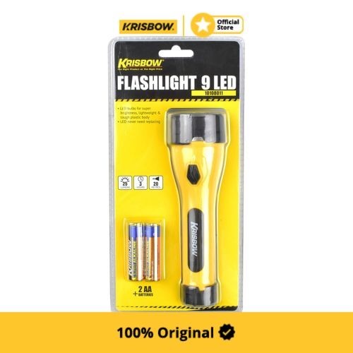 Krisbow Senter Led Flashlight 25 Lumen 2Xaa