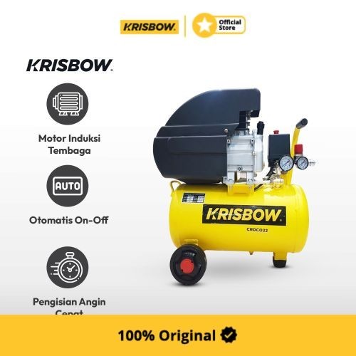 Krisbow Compressor Kompresor Angin 2Hp 24L 8Bar 1Ph Crdc022