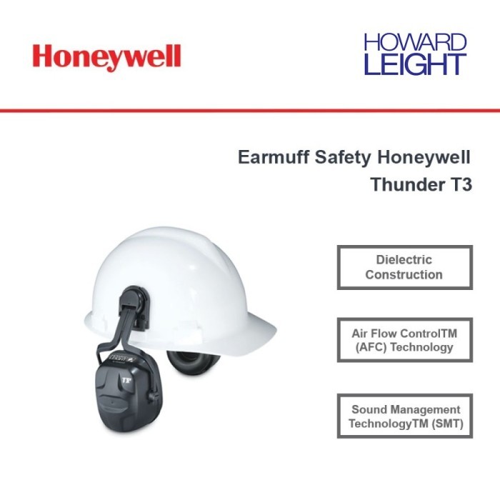Earmuff Safety Honeywell Thunder T3 ( Tanpa Helmet / Helm )