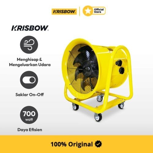 Krisbow Kipas Ventilator Industrial 18 Inci - Kuning