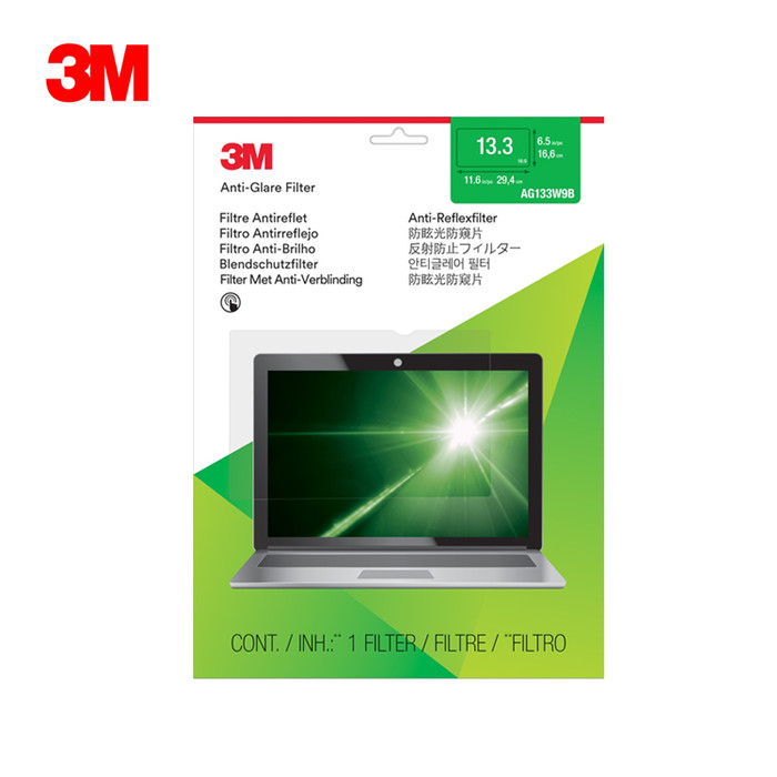 3M Anti Gores, Anti Glare Laptop Widescreen 13,3 i