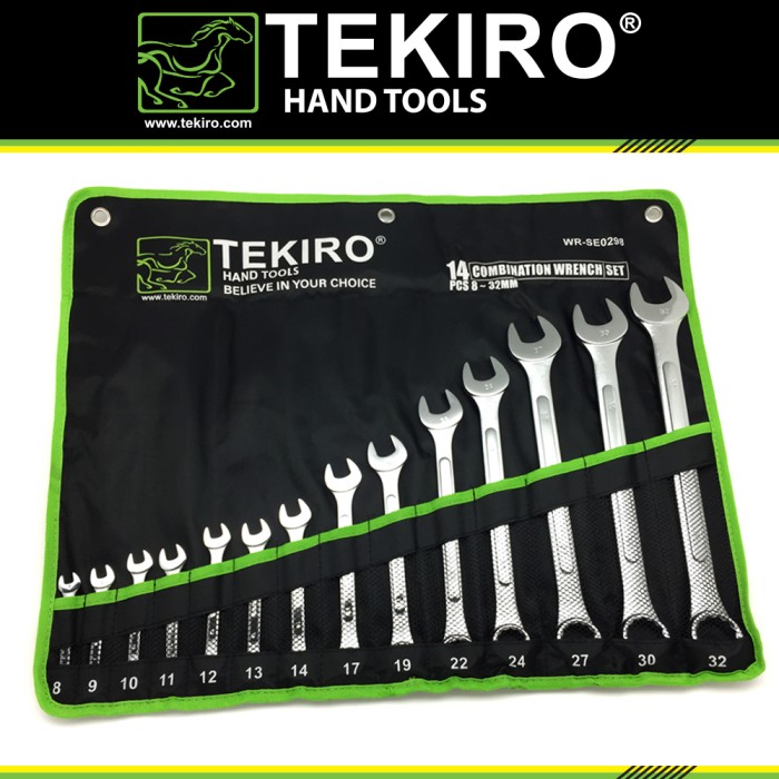 Tekiro Kunci Ring Pas Set 11 Pcs (8 - 24 MM)