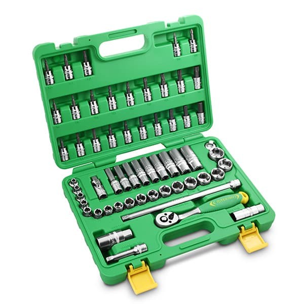 Tekiro Kunci Sock Set 3/8" DR 58 Pcs 6 PT 6 - 24 MM (Plastik)
