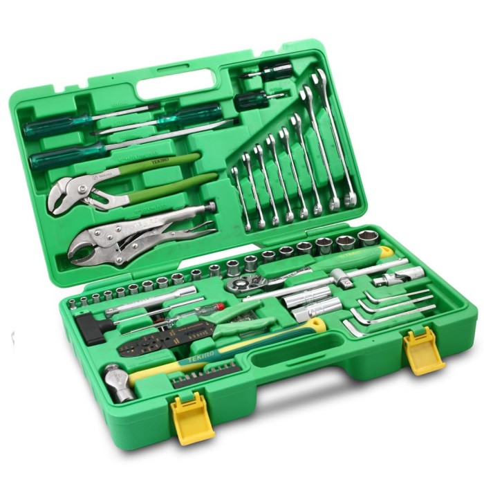 TEKIRO MEKANIK TOOLS PLASTIK 100 PCS /TOOLKIT / TOOLS - ALAT PERKAKAS