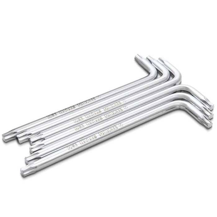 TEKIRO SET KUNCI L BINTANG T 25 PANJANG 6 PCS /KUNCI L BINTANG / TOOLS