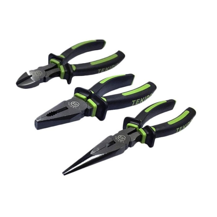 TEKIRO TANG SET 3 PCS - TANG KOMBINASI 7" - LANCIP 6" - POTONG 6"