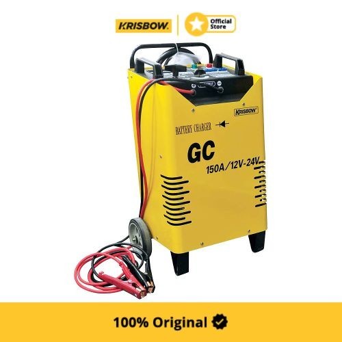 Krisbow Battery Charger Aki Mobil 150A 12V/24V Erbc150