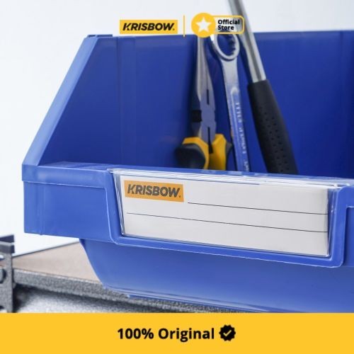 Krisbow Kotak Storage Perkakas Plastik 30X45X17.7 Cm - Biru