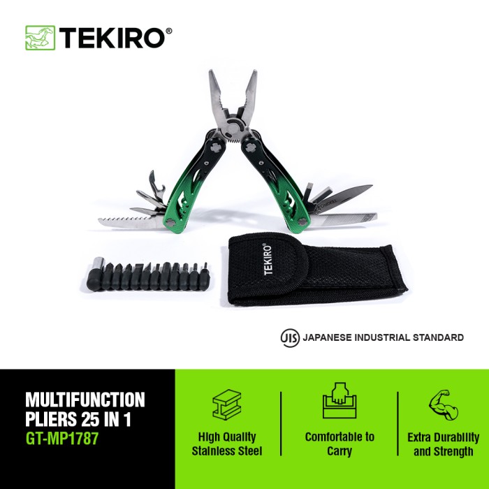 TEKIRO TANG LIPAT MULTIFUNGSI 25 IN 1 - TANG - TOOLS - ALAT PERKAKAS