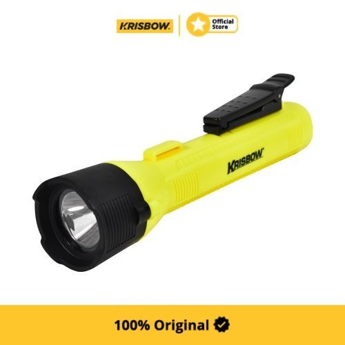 Krisbow Flashlight Senter Explosion Proof Dengan Clip 141 Lm
