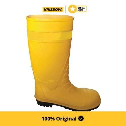 Krisbow Sepatu Safety Boots Pengaman Ukuran 41-42 - Kuning