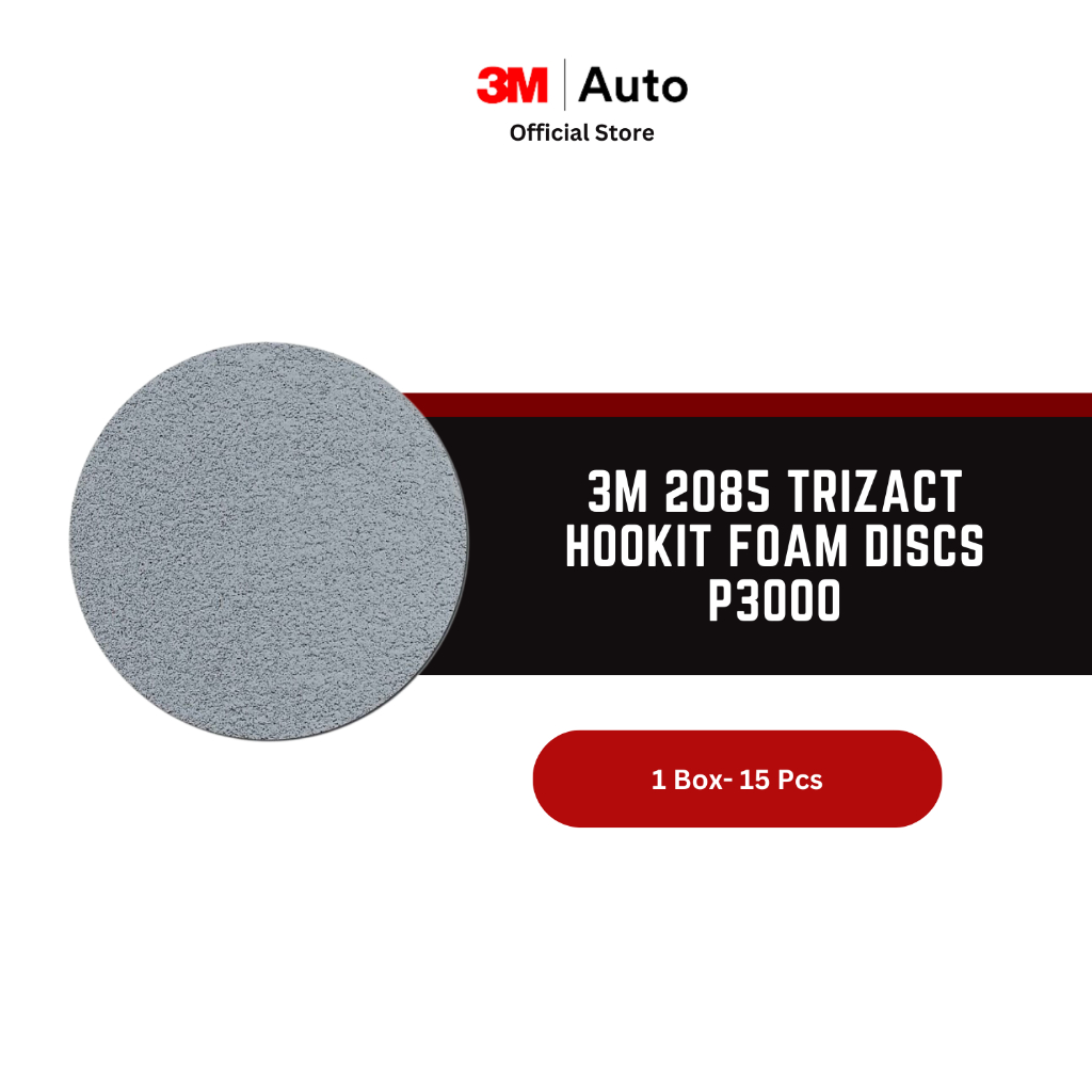 3M™ 2085 Trizact Hookit™ Foam Discs P3000 (15 pcs/