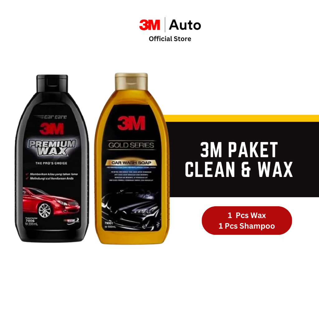 3M Paket Clean And Wax Pack - Car Wash Gold & Prem