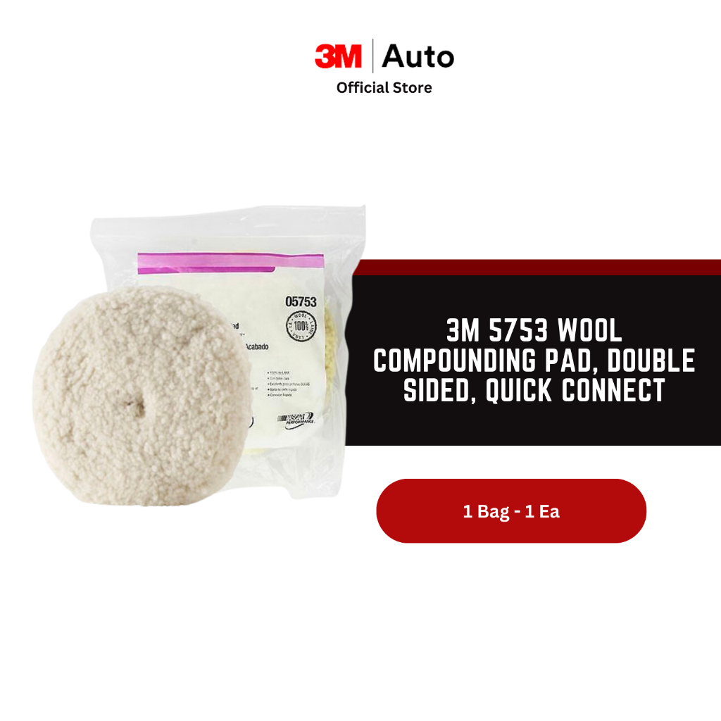 3M™ 5753 Wool Compounding Pad, Double Sided, Quick
